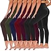 TNNZEET 7 Pack Leggings for Women – High Waisted Yoga Pants with Pockets Black Leggings Women Full Length & Capri