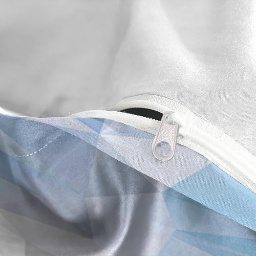 Parure de lit 3D imprimée en microfibre douce avec housse de couette géométrique - 8