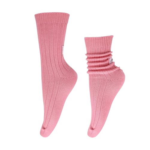 Image of Benefeet Sox Crew Socks for Women Retro Cotton Ribbed Knit Casual Socks Solid Color Athletic Sock