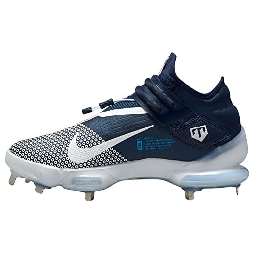 Nike Men's Force Zoom Trout 7 Pro Metal Baseball Cleats COLLEGE NAVY/WHITE (us_footwear_size_system, adult, men, numeric, medium, numeric) (us_footwear_size_system, adult, men, numeric, medium, numeric_9_point_5)