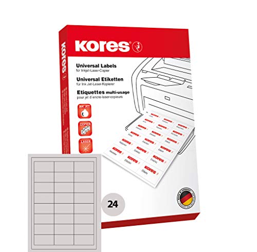 Étiquettes universelles Kores de qualité supérieure en blanc mat pour documents officiels
