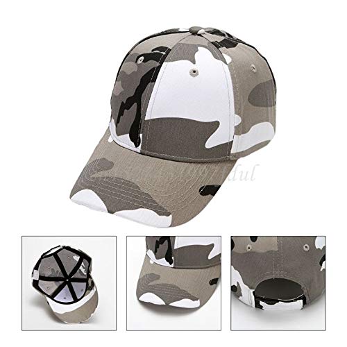 Chapeau de Soleil Casquette De Baseball À Randonnée en Plein Air Unisexe Camouflage Chapeau À Écran Solaire Respirant Respirant