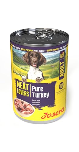 JOSERA Meat Lovers Pure Turkey (6 x 400 g) | Adult | Premium Nassfutter für ausgewachsene Hunde | extra viel Putenfleisch (68%) | Monoprotein | getreidefrei | Hundefutter nass | 6er Pack – Bild 4