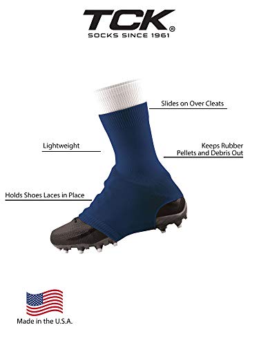Image of TCK Football Spat Cleat Covers - Lace Covers Youth and Adult Sizes