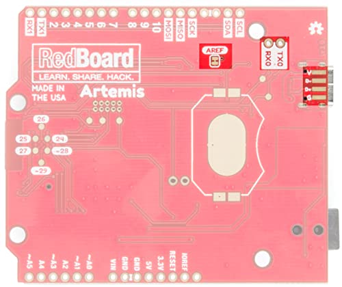 SparkFun RedBoard Artemis - Machine Learning Development Board Includes BLE 1 megabyte of Flash USB-C connector Qwiic I2C MEMS microphone Compatible with Arduino IDE Run TenserFlow models R3 footprint - Thumbnail 7
