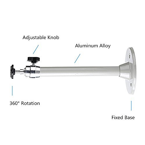 Lantwoo 8.3Inch Length Mini Projector Wall Ceiling Mount Hanger, Aluminum Alloy Lcd/Dlp Video Projection Mount Bracket, 1/4Inch Thread & 6.6 Lbs Safe Load #TOP2