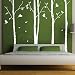 Set of 4 Big Birch Trees in White- 8.5 ft nursery wall decals tree vinyl wall art wall decor sticker wall vinyl stickers pop baby gift