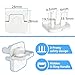Outlet Covers Baby Proofing Plug - 60 Pack Socket Safety Plug Covers Electrical Outlets Cover Child Proof Protectors for Kids Home Safety 3-Prong Square with Handle Pull White Baby Essentials Items
