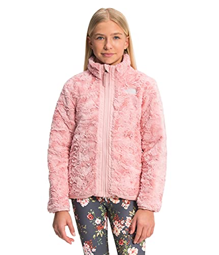 The North Face Girls' Reversible Mossbud Swirl Jacket, Peach Pink, X-Large #TOP4