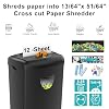 Paper Shredder for Home,Shred 12 Sheet Cross Cut,5.55-Gallon Basket, P-4 Security,Shred Paper/Cards/CDs/Staples/Clips - Jam Proof System for Home Office