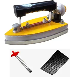 Tovito 2.6 kg Newtech LPG Gas Iron press [ 2.6 kg India's No.1 Brand, Latest Model] Best for Tailor's [Heavy duty + Longlife + Free lighter + Mat]