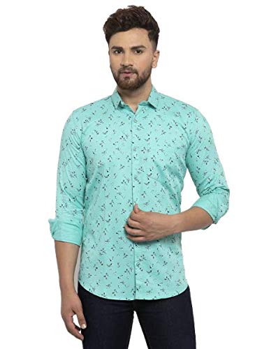 Image of Men's Cottonblend Printed Shirt White