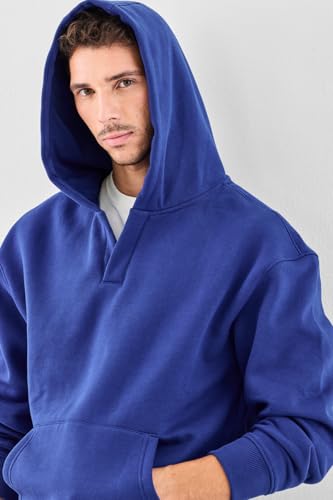 Image of SNITCH Men Casual Hoodie| Oversized Fit Hooded Neckline with Graphic Print & Long Sleeve| Soft Cotton-Polyester Blend for Daily Winter Wear & Streetwear