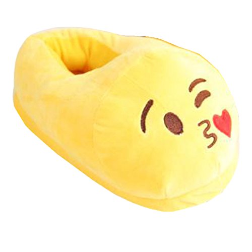 Chaussures d'hiver chaud smiley slipers doux jolie...