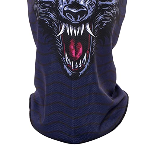 Gepnoo Balaclava Respirável Cara Máscara Completa Chapéu à Poeira, Desenho animado B, 43x25cm