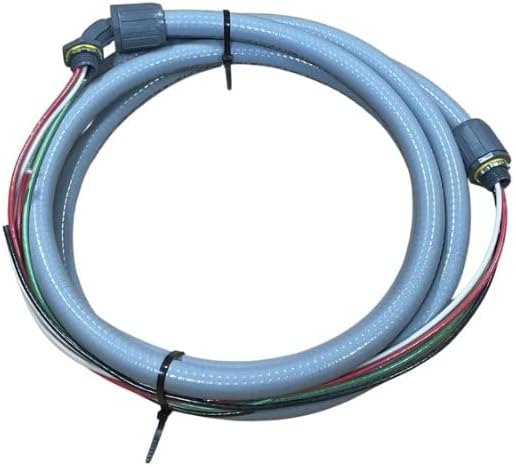 AC Whip Kit, 10' x 1/2'', Flexible PVC Conduit, 10ft, Air Conditioner Assembly, Gray