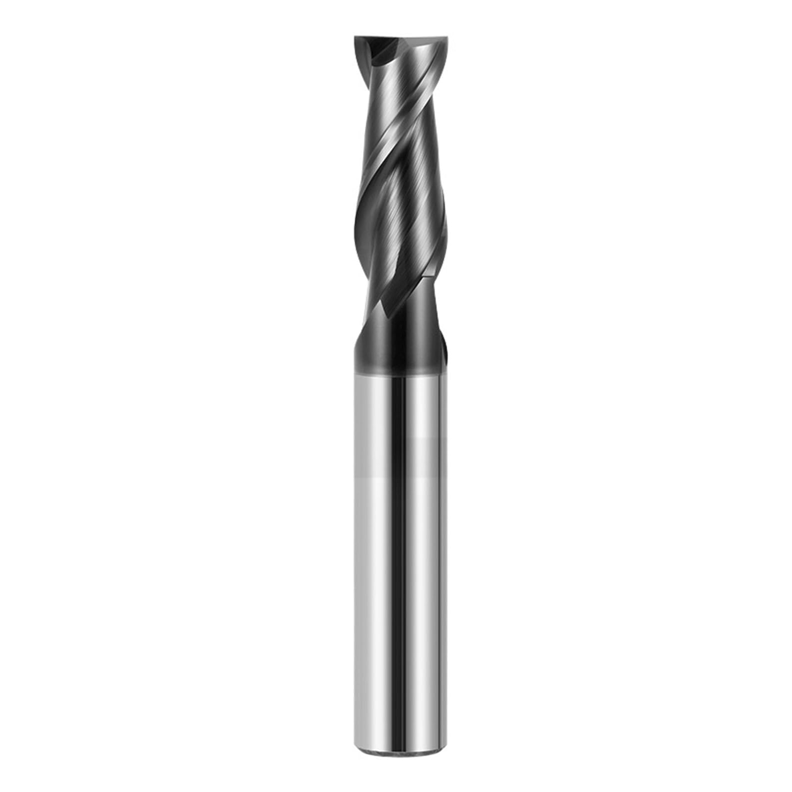 Fresa de extremo con ranura carburo bola 2 flautas HRC65 | Fresa de extremo redondo de carburo HRC65 de 2 flautas for mecanizado CNC de ranura de acero inoxidable(20x20Dx150L)