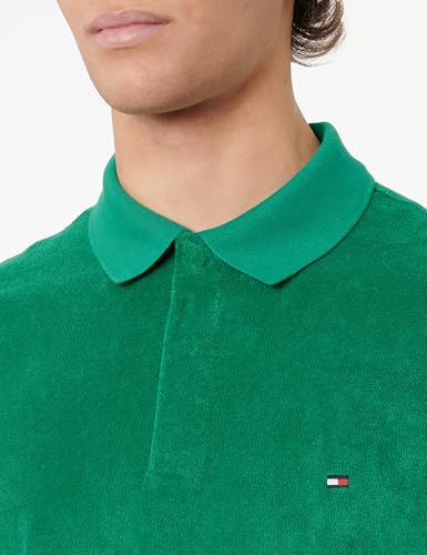 Tommy Hilfiger MICRO TOWELLING REG POLO S/S Polo Herren, Green (Nouveau Green), M – Ansicht 2