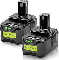 2 Stück 5,5Ah Ersatzakku für Ryobi 18V Akku P108 Li-ion Batterie Kompatibel für Ryobi ONE+ P104 P105 P107 P108 RB18L50 RB18L40 RB18L25 RB18L20 RB18L15 RB18L13 Werkzeugen Akku – Ansicht 1