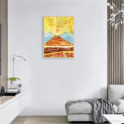 Reproduction tableau célèbre Max Ernst Microbes 65x50cm haut de gamme