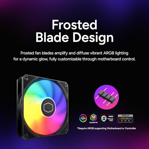 Cooler Master 360 Core II Liquid CPU AIO Cooler – 360mm Radiator, 3X ARGB PWM Fans, Infinity Mirror Dual-Chamber Pump, Low NoiseCooling & Easy Installation, AMD AM5/AM4 & Intel LGA 1851/1700, Black by Cooler Master - Image 9