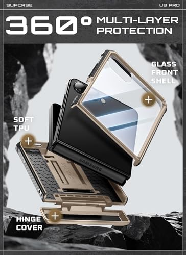 Image of SUPCASE for Samsung Galaxy Z Flip 7 Case with Built-in Kickstand, Desert