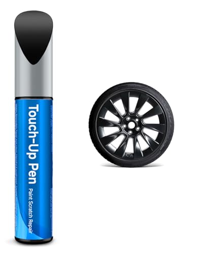 TESLAUNCH Matte Black Wheel Rims Touch Up Paint for Tesla Model Y 20 Induction Wheels - OEM Touch Up Paint for Tesla Curb Rash Repair (Matte Black(fits Model Y 20))