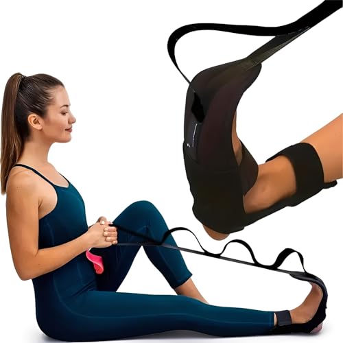 Faixa Alongamento Dor Pés Perna Fascite Arco Plantar Pilates Yoga...