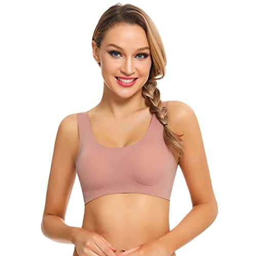 Migcaput Soutien-Gorge sans Armatures pour Femme Brassière Femme sans Coutures Couverture complète camée,XL Cover