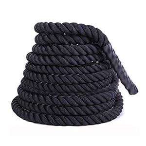 Battle Rope Hua Sports Battle Rope, Strength Training Rope for Men and Women, Fitness Rope, Rope Skipping Weight-Bearing, Diameter 25mm 38mm 50mm, Length 9m, 12m, 15m (Color : 50mm, Size : 12m)