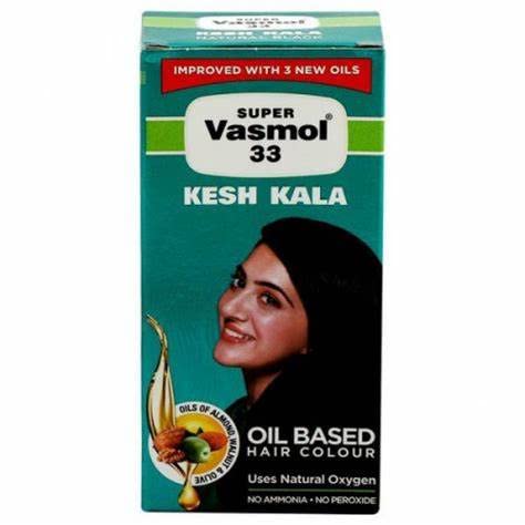 Super Vasmol 33 Kesh kala Natural Black with Ayurprash & Almond Protein, Black, 50 ml (Pack of 12)-picture-48