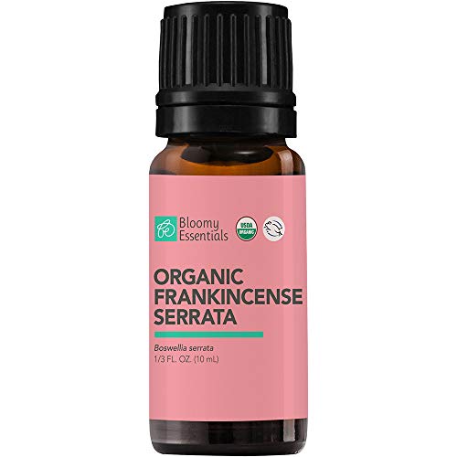Bloomy Essentials Organic Frankincense Serrata Essential Oil 10 mL (1/3 oz) - USDA