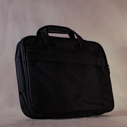 Bolsa portátil 15 pulgadas compartimentos negros huella digital L 2