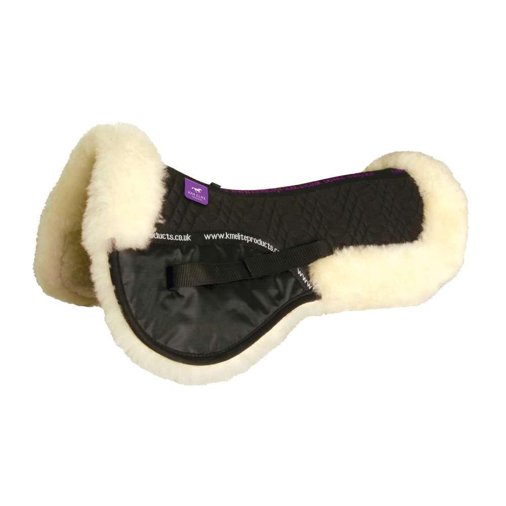 KM Elite Teddy Soft Half Pad (Black/Natural, Small)