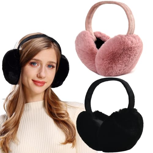 Orejeras calientes de invierno y calentadores de oído plegables para mujer y hombre