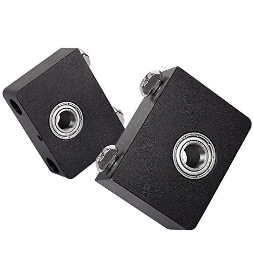 CHPOWER 3D Printer Upgrade Aluminum Z-Axis Leadscrew Top Mount for Creality CR-10/ CR-10S, Ender 3/ Ender 3Pro Metal Z-Rod Bearing Holder- Pack of 2