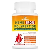 Heme Iron Supplement for Women and Men - Easy to Absorb -Gut Friendly, Iron Supplement with Folate, Vitamin C and Vitamin A - Vegan - 60 Caps