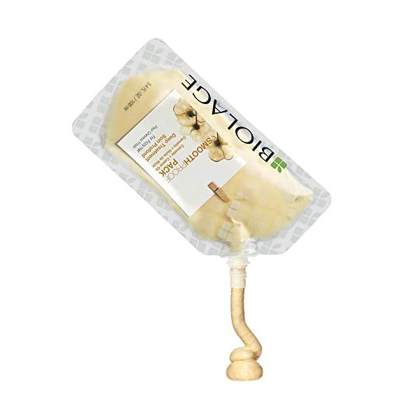 Biolage Smooth Proof Deep Treatment Pack | Multi-Use Hair Mask Controls Frizz | With Camellia & Castor Oil | Vegan & Paraben-Free | For Frizzy Hair | 3.4 Fl. Oz