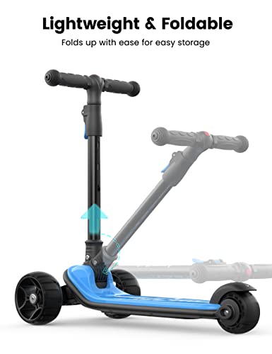 Besrey Kick Scooter For Kids Ages 3-10, 3 Wheel Scooter For Kids With Adjustable Height, Folding Kids Scooter With Led Light Wheels Rear Brak Extra Wide Deck Outdoor Activities For Boys/Girls #TOP3