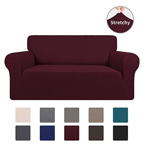 Easy-Going Stretch Jacquard Loveseat Couch Cover, 1-Piece Soft Sofa Cover, Sofa Slipcover