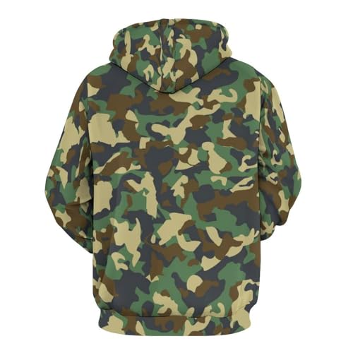 Camouflage Gray Camo Hoodie for Men Women Long Sleeve Pullover Sweatshirt with Pocket3