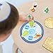 Hahafelt 1 Set Passover Seder Plate Game Kits Educational Passover Decorations Felt Seder Plate Toys Pesach Crafts Gifts