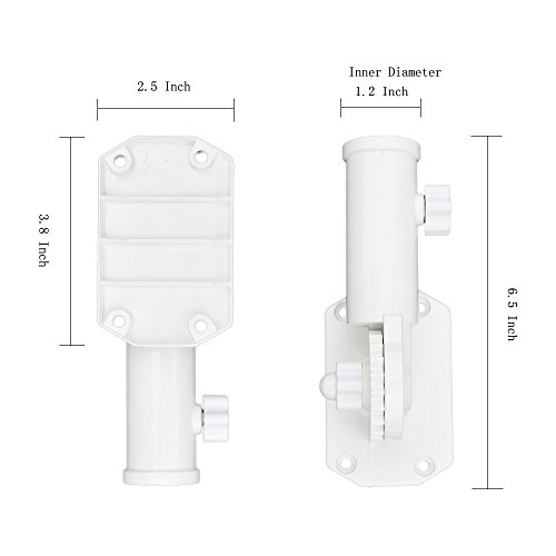 Mocost Adjustable Flag Pole Holder Heavy Duty Wall Mount Multi-Position Flag Pole Bracket With Screws, Made Of Aluminum, Strong And Rust Free #TOP4