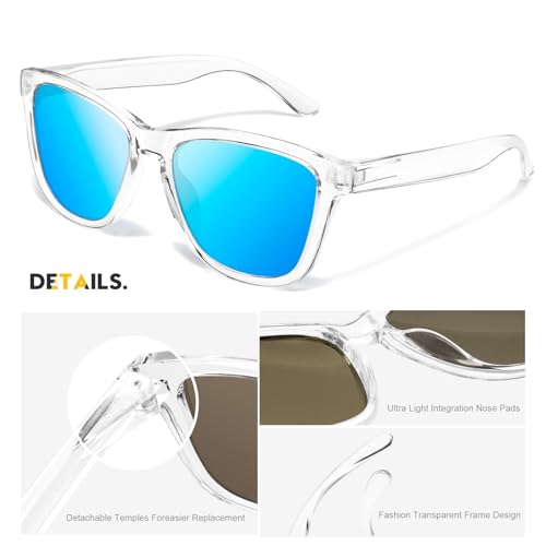KANASTAL Polarized Sunglasses for Men Women UV400 Classic Square Design Sun Glasses Fashion Shades3