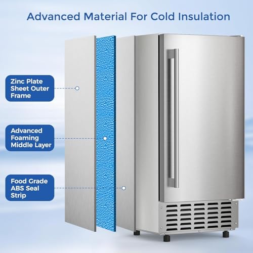 Fabricadora de hielo nugget Joy Pebble 66 lbs/día acero miniatura 4