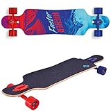 Ideal para down Hill, Carving y Freeride. La cubierta cóncava de arce canadiense de alta calidad "39" (99,1 x 24, 6 cm) en 9 pliegues (100%)