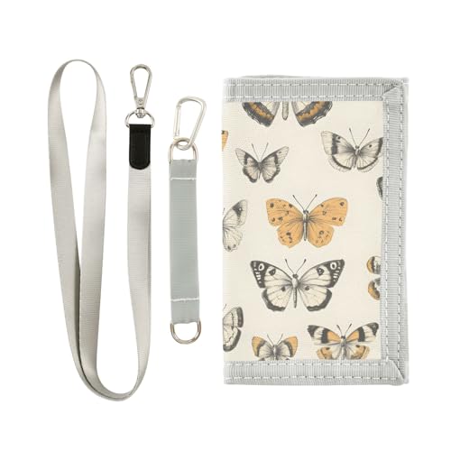 ALAZA Kids Wallets for Boys Girls Toddler Trifold Wallet Children Small Moth with Zipper Coin Pocket