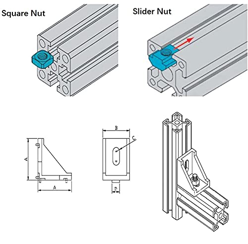 Mssoomm 2 Pack 1515 Aluminum Extrusion Profile Length 47.24 inch / 1200mm Silver, 15 x 15mm 15 Series T Type T-Slot European Standard Extrusions Profiles Anodized Linear Rail Guide Frame for CNC by Mssoomm - Image 7