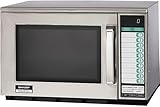 Sharp R25JTF Commercial Microwave Oven, 2100W, Heavy-Duty, 0.70 Cu. Ft. Stainless Steel, 20 Program Inputs, 3-Stage Cooking, Selectapower™, Express Defrost™, Digital Display