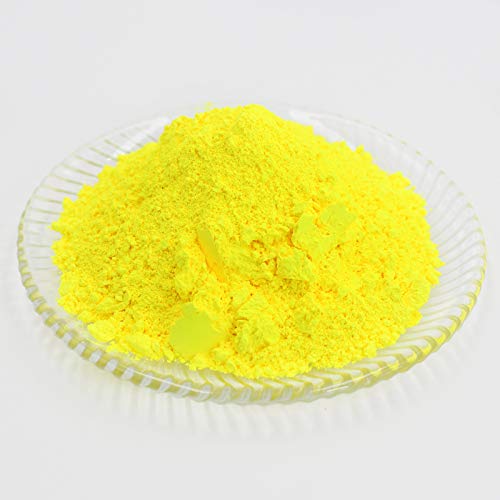 1.7oz Fluorescent Pigment Powder. Coating Pigment, Cosmetic Pigment, Ink Pigments, Ceramic Pigments (Yellow)